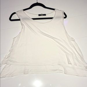 white flowy tank